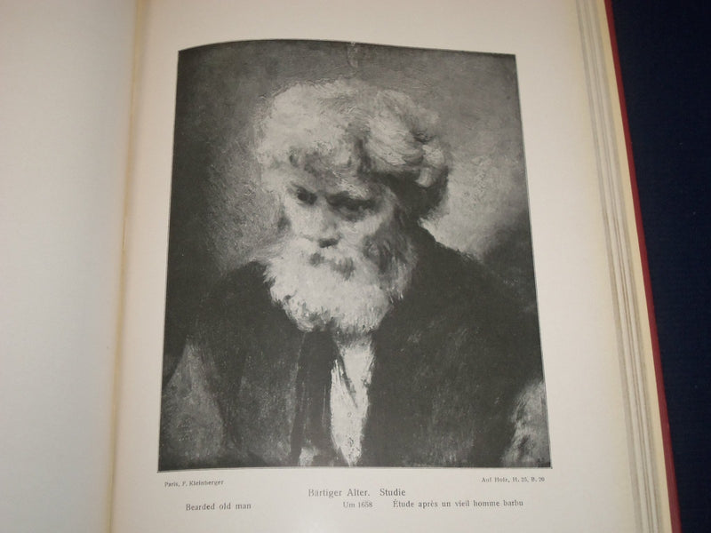 1921 REMBRANDT WIEDERGEFUNDENE GEMALDE VOLUME BY WILHELM VALENTINER - KD 1172