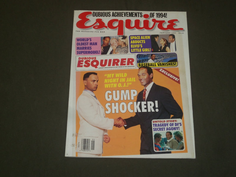 1995 JANUARY ESQUIRE MAGAZINE - FOREST GUMP & O.J. SIMPSON COVER - B 1929