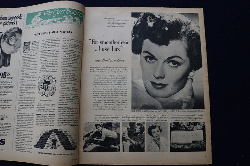1953 MAY 2 THIS WEEK MAGAZINE - BARBARA HALE AD - E 22966