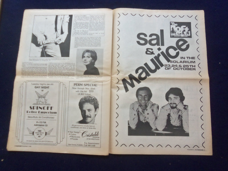 1980 NOVEMBER 5 ESPLANADE NEWSPAPER - BAUMAN'S FOLLY - NP 6839