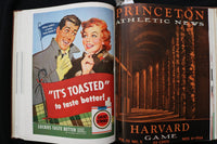 1954 HARVARD FOOTBALL PROGRAMS - BOUND VOLUME - TED KENNEDY - KD 9571