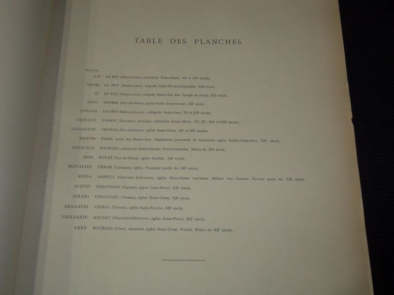 1914 L'ART ROMAN EN FRANCE L'ARCHITECTURE VOLUME - CAMILLE MARTIN - Z 228