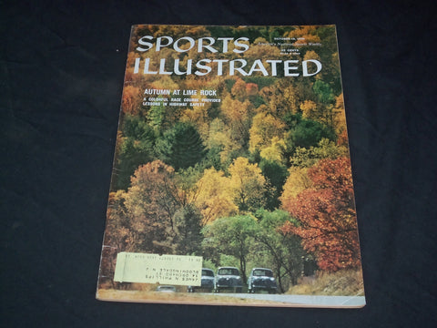 1959 OCTOBER 19 SPORTS ILLUSTRATED MAGAZINE - AUTUMN AT LIME ROCK - SP 8944