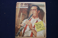 1956 JANUARY 29 MIDWEST MAGAZINE - STEVE ALLEN AS BENNY GOODMAN COVER - E 23060