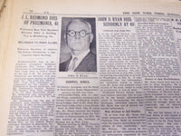 1933 FEBRUARY 12 NEW YORK TIMES - JOHN RYAN DIES AT 69 - NT 4170