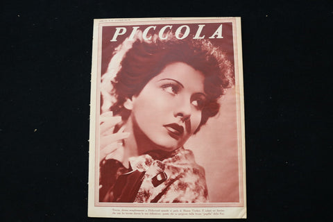 1934 JULY 17 PICCOLA - ITALIAN MAGAZINE - BLANCA VISCHER COVER - E 25310