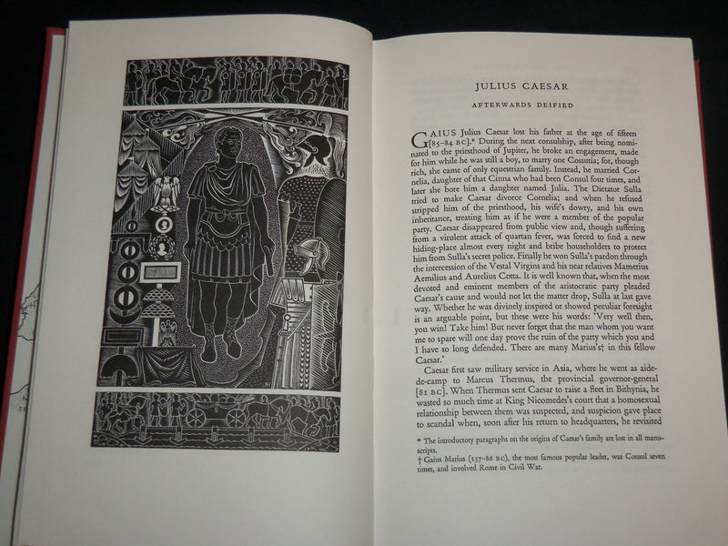 1995 THE TWELVE CAESARS HARDCOVER BOOK BY ROBERT GRAVES W/ SLIPCASE - KD 6915