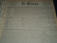 1929 APRIL-JUNE LE TEMPS FRENCH NEWSPAPER BOUND VOLUME - VB 17