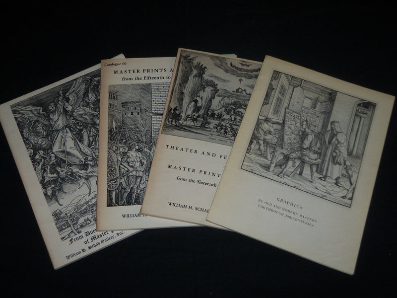 WILLIAM H. SCHAB GALLERY CATALOGUES LOT OF 4 - #53, 59, 60 & 61 - O 1399