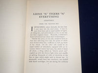 1925 LIONS 'N' TIGERS EVERYTHING HARDCOVER BOOK BY COURTNEY COOPER - KD 3867P