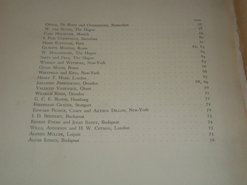1907 THE PALACE OF PEACE AT THE HAGUE VOLUME BY CARNEGIE FOUNDATION - Z 274