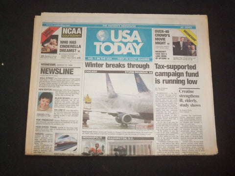 1999 MARCH 10 USA TODAY NEWSPAPER - CAMAPIGN FUND IS RUNNING LOW - NP 8010