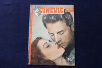 1946 JULY 9 CINEVIE MAGAZINE - YVONNE DE CARLO - FRENCH COVER - E 23901