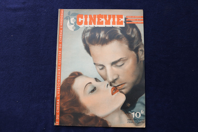 1946 JULY 9 CINEVIE MAGAZINE - YVONNE DE CARLO - FRENCH COVER - E 23901