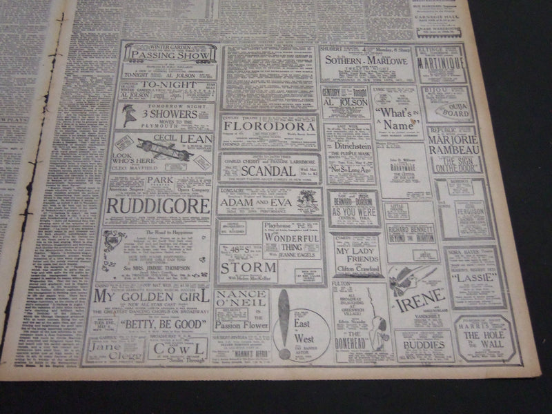 1920 APR 25 NY TIMES DRAMA SECTION - EVERY BIG RAILROAD'S PRESIDENT - NT 7069