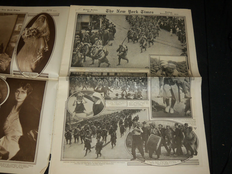 1915 NOV 14 NEW YORK TIMES PICTURE SECTION - HARVARD PRINCETON GAME - NP 5601