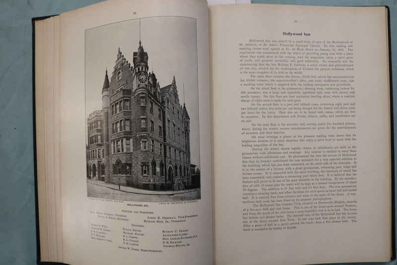 1902 YONKERS ILLUSTRATED HARDCOVER BOOK - KD 9677