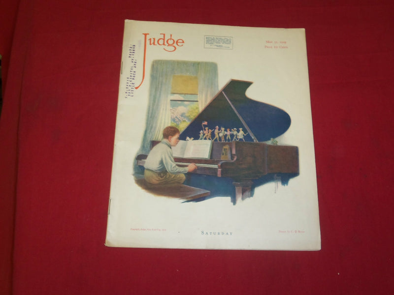 1919 MAY 31 JUDGE MAGAZINE - SATURDAY - ILLUSTRATIONS, STORIES & ADS - B 6082