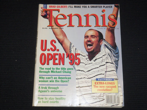 1995 SEPTEMBER TENNIS MAGAZINE - ANDRE AGASSI COVER - E 9741