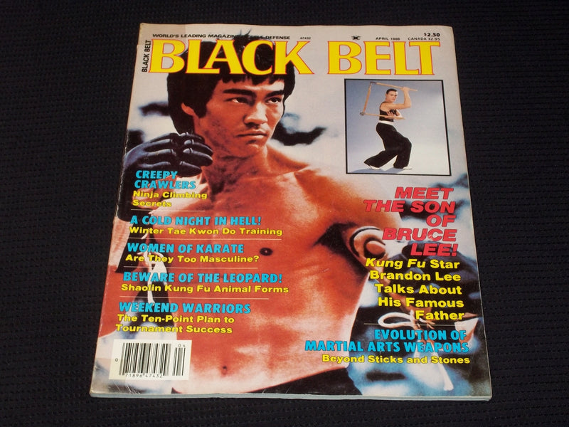 1986 APRIL BLACK BELT MAGAZINE - BRUCE LEE FRONT COVER - E 7782