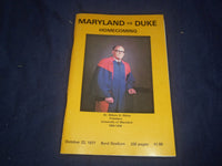 1977 OCT 22 UNIVERSITY OF MAYLAND VS DUKE UNIVERSITY FOOTBALL PROGRAM - ST 1951A