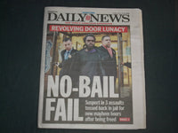 2020 JANUARY 12 NEW YORK DAILY NEWS NEWSPAPER -SUSPECT IN 3 ASSAULTS OUT ON BAIL