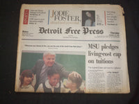 1994 DEC 15 DETROIT FREE PRESS NEWSPAPER - MSU PLEDGES LIVING-COST CAP - NP 7691