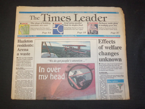 1996 JULY 6 WILKES-BARRE TIMES LEADER - WELFARE CHANGES EFFECTS UNKNOWN- NP 7612