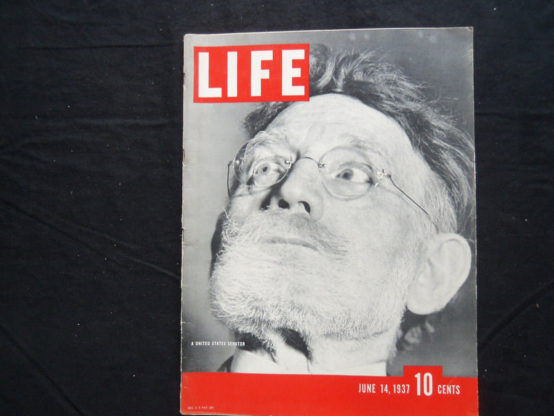 1937 JUNE 14 LIFE MAGAZINE - SENATOR JAMES LEWIS - L 30