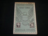1966 UNITED STATES POSTAGE STAMPS 1847-1965 SOFTCOVER BOOK - J 6802