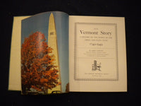 1949 THE VERMONT STORY 1749-1949 HARDCOVER BOOK BY EARLE NEWTON - KD 8124