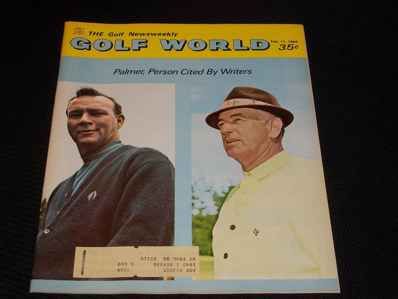 1969 FEBRUARY 11 GOLF WORLD MAGAZINE - ARNOLD PALMER FRONT COVER - E 6492