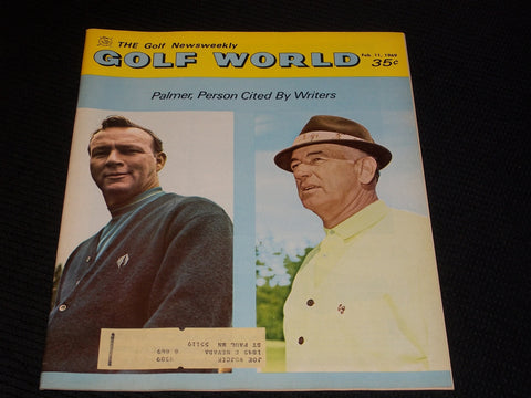 1969 FEBRUARY 11 GOLF WORLD MAGAZINE - ARNOLD PALMER FRONT COVER - E 6492