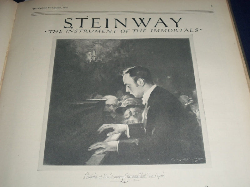 1925 JANUARY-DECEMBER THE MUSICIAN BOUND VOL NO. 30 - GREAT PHOTOS/ADS - KD 1766