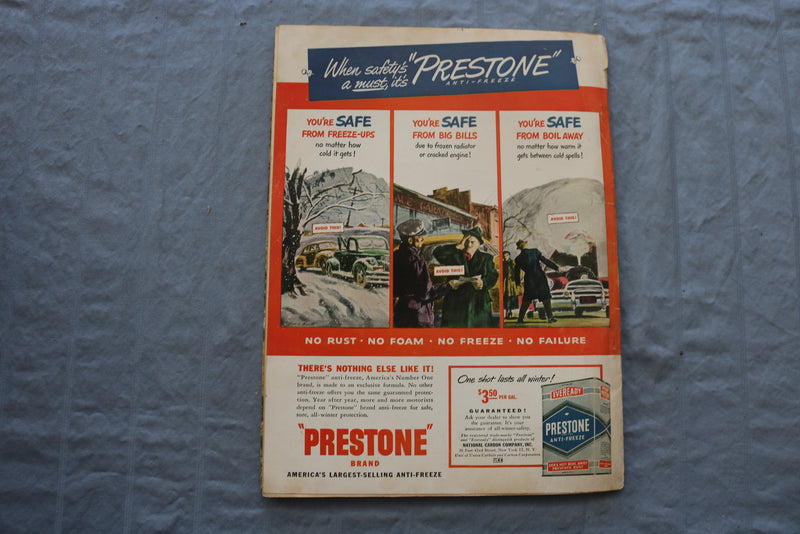 1949 DECEMBER SPORTS AFIELD MAGAZINE - LATEST GAME LAWS COVER - SP 6174V
