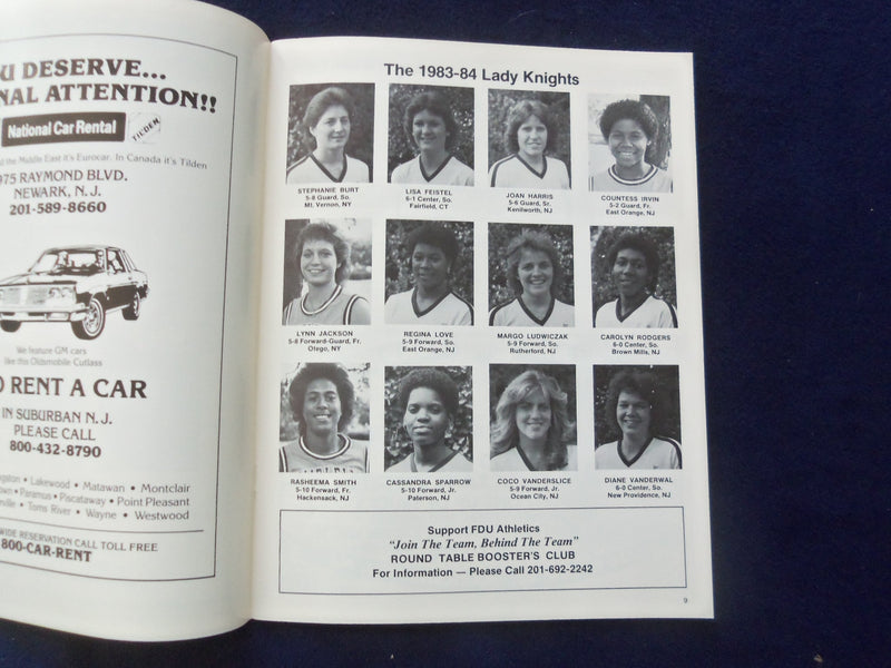 1983-86 FAIRLEIGH DICKINSON MEN'S & WOMEN'S BSKT YEARBOOOKS -LOT OF 11-O 2890D