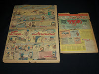 1930'S-1960'S SPORTS COLOR COMICS AD PAGES LOT OF 13 - NP 1847C
