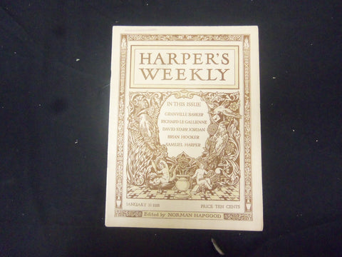 1916 JANUARY 29 HARPER'S WEEKLY MAGAZINE - NICE PHOTOS & ILLUSTRATIONS - ST 2520