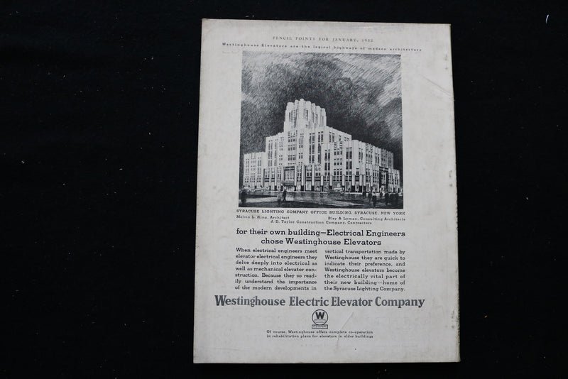 1932 JANUARY PENCIL POINTS MAGAZINE - B 1126Q