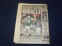 2000 OCT 24 NY DAILY NEWS NEWSPAPER -ROGER CLEMENS THROWS BAT AT PIAZZA- NP 4064