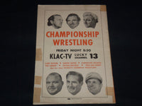 1952 HOLLYWOOD STARS SAN FRANCISCO SEALS BASEBALL OFFICIAL PROGRAM - J 8957