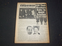 1966 MAY 22 NATIONAL ENQUIRER NEWSPAPER - CUT MAN IN HALF TO SAVE LIFE - NP 7413