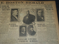 1906 AUGUST 31 THE BOSTON HERALD - BRYAN WEEPS AS 20,000 WELCOME HIM - BH 105