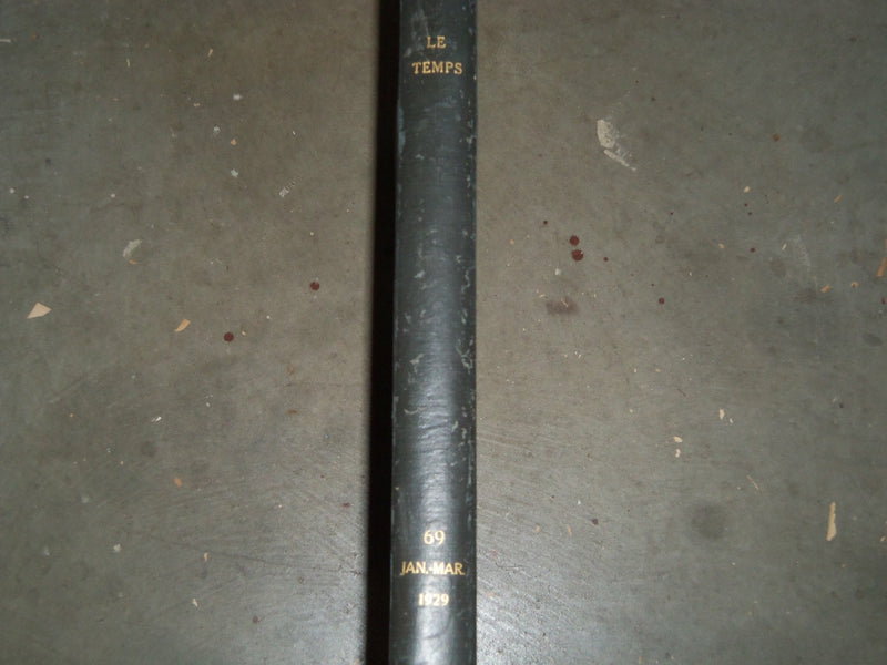 1929 JANUARY-MARCH LE TEMPS FRENCH NEWSPAPER BOUND VOLUME - VB 18