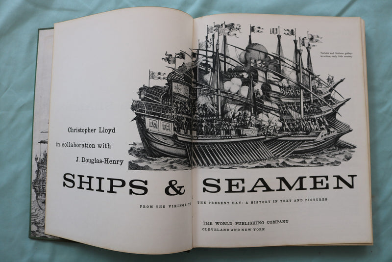 1961 SHIPS & SEAMEN HARDCOVER BOOK BY CHRISTOPHER LLOYD - KD 9654