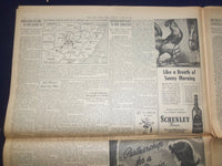 1944 JUNE 30 NEW YORK TIMES -GERMANS LASH OUT AT PINCERS GRIPPING CAEN - NP 6581