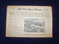 1944 JULY 8 NEW YORK TIMES - SUPERFORTS AGAIN BOMB 2 BASES IN JAPAN - NP 6587