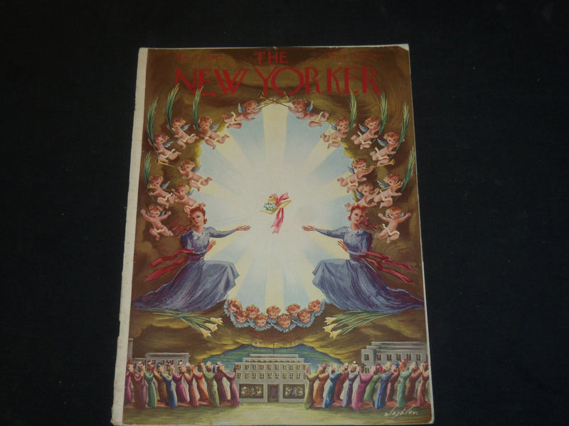 1942 APRIL 4 THE NEW YORKER MAGAZINE - ILLUSTRATED COVER - NY 1676