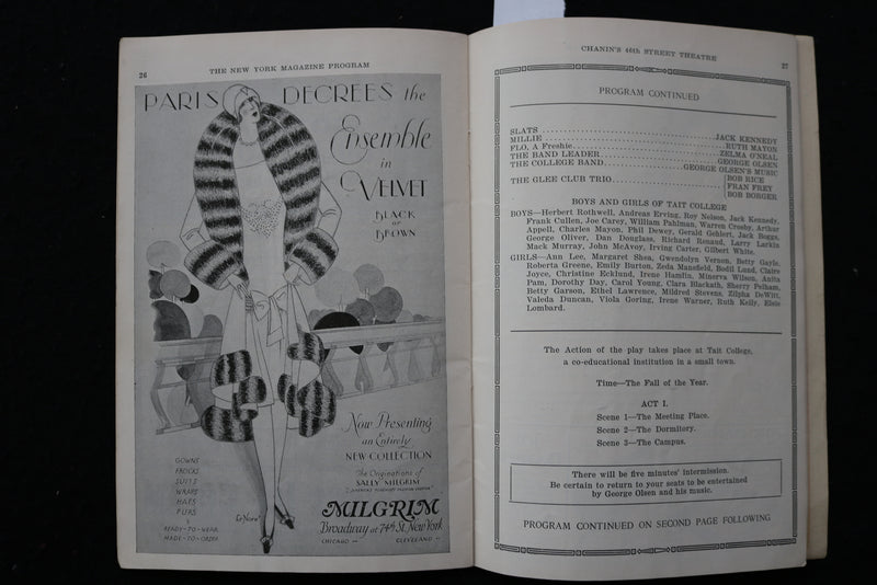 1927 SEP 12 GOOD NEWS PROGRAM - 46TH STREET THEARE - K 2385