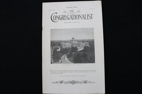 1896 AUGUST 13 THE CONGREGATIONALIST MAGAZINE -NEW CONGRESSIONAL LIBRARY- K 2343